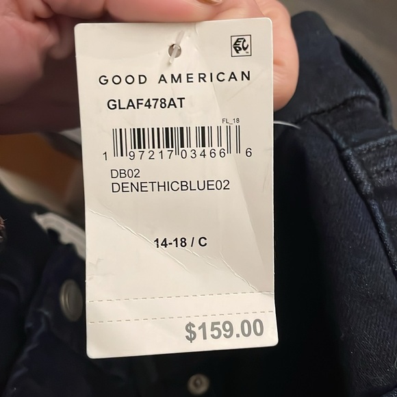 Good American always fits good leg jeans size 14-18 - Picture 3 of 5
